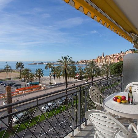 Studio Climatise Avec Terrasse Face Mer A Menton - Fr-1-196-208 Buitenkant foto