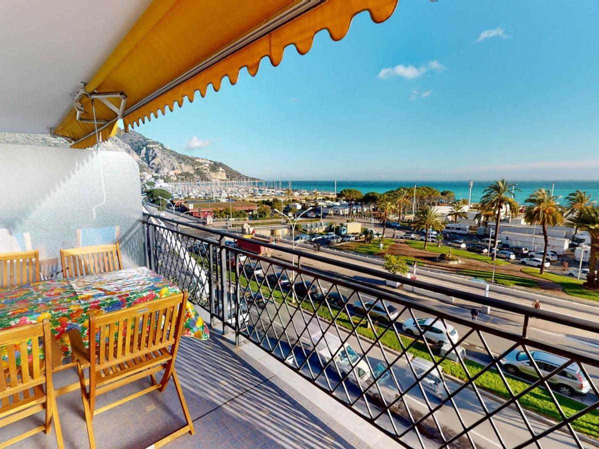 Studio Climatise Avec Terrasse Face Mer A Menton - Fr-1-196-208 Buitenkant foto